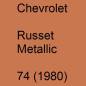 Preview: Chevrolet, Russet Metallic, 74 (1980).